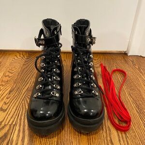 Jeffrey Campbell Czech Lace Up Boots